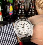 Luxury Replica Breitling Avenger Diamond Watch Ss White Dial